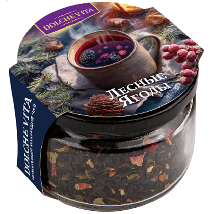 Чай Dolche vita "Лесные ягоды" с магнитом, 50 гр, черный