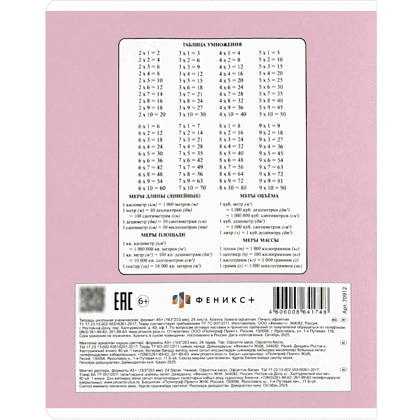 Тетрадь "Кошачья эстетика", А5, 24 листа, клетка, ассорти - 2