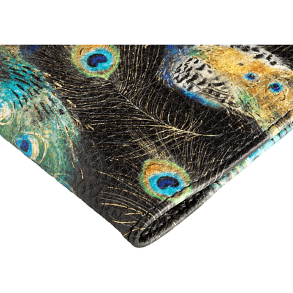 Обложка для паспорта "Fauna. Павлины", кожзам, черный - 5