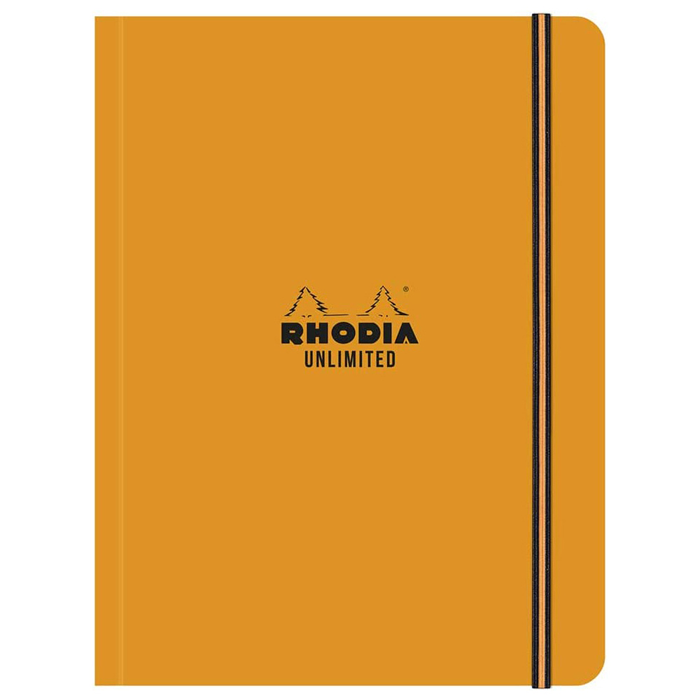 Блокнот "Rhodia Unlimited", А5+, 60 листов, клетка, оранжевый
