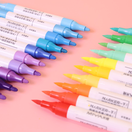 Маркеры художественные двухсторонние "Himi Miya", акриловые, набор, 24 цвета - 6