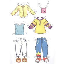 Книга "Бумажные куколки. Модные малыши"