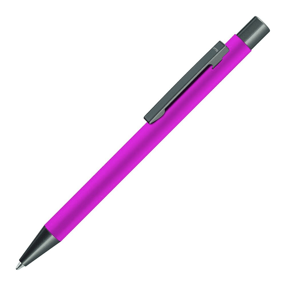 Ручка шариковая автоматическая "Straight Gum CP", 1,0 мм, розовый, антрацит, стерж. синий