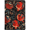 Обложка для паспорта "Flora. Гранат", кожзам., черный, красный - 2