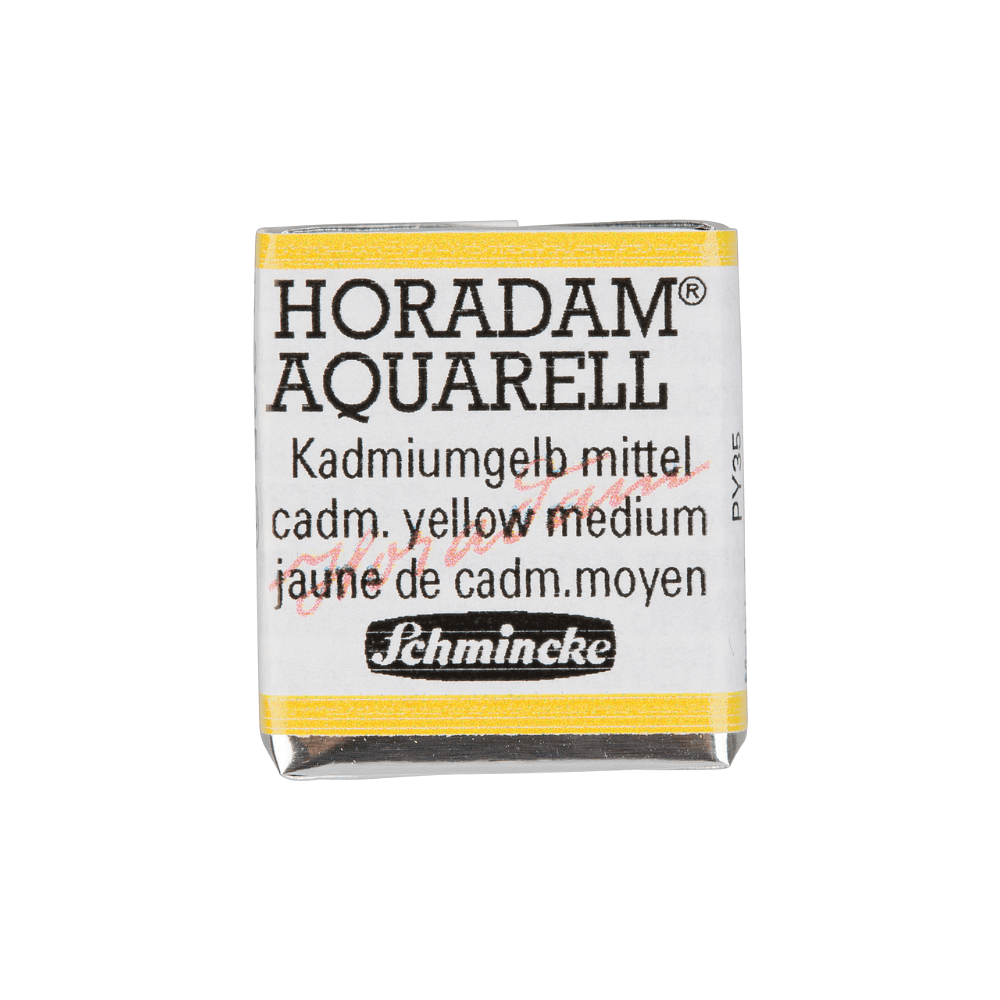 Краски акварельные "Schmincke Horadam", 225 кадмий желтый средний, полукювета