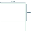 Самоклеящиеся этикетки универсальные "Rillprint", 210х148 мм, 25 листов, 2 штуки, полупрозрачный - 3