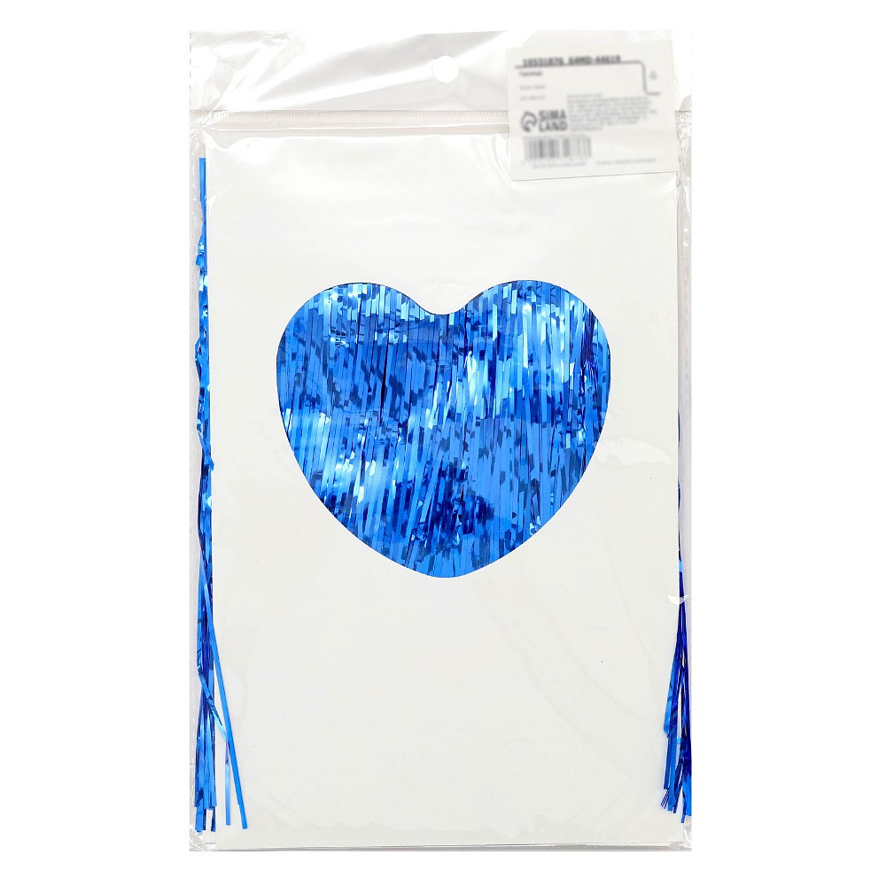 Гирлянда "Дождик", 2 м, ПВХ, с липкой лентой, синий - 5