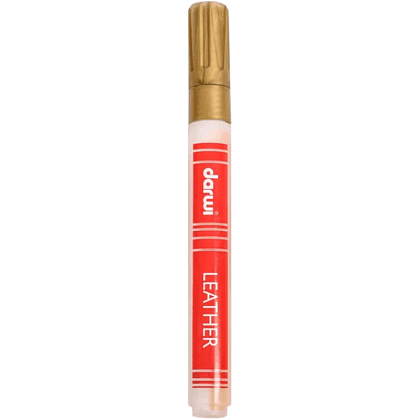 Маркер акриловый для кожи "Darwi", 2 мм, золото