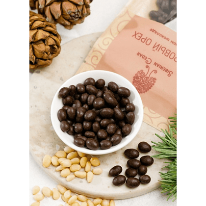 Конфеты "Сибирский кедр", ядро кедрового ореха в темном шоколаде, 60 гр. - 4