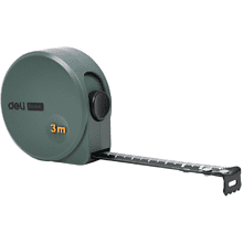Рулетка Deli HS EHT8316L, 3 м х 16 мм, Soft Touch, зеленый
