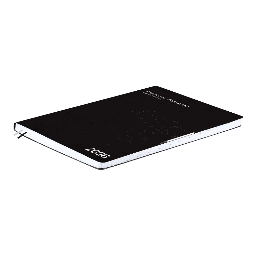 Ежедневник датированный "Шеврет глосс", А4, 240 страниц, черный, 2026 - 4