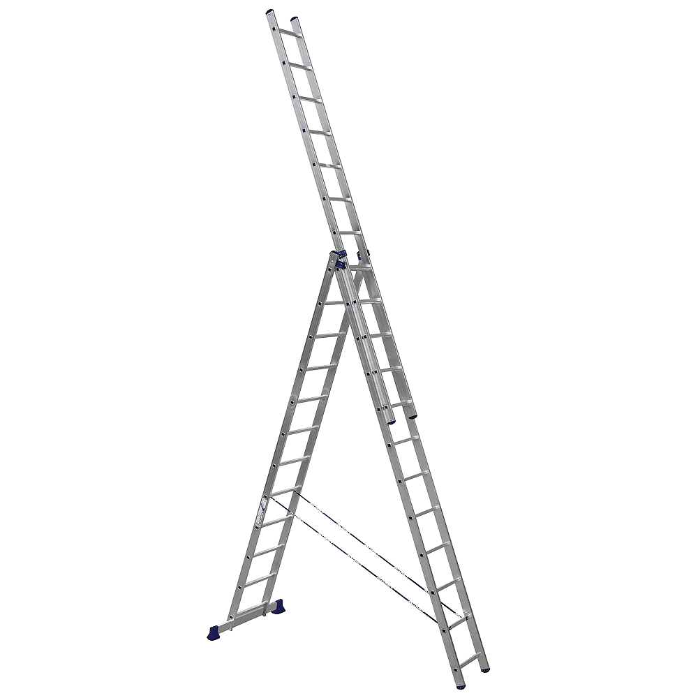 Лестница-стремянка Алюмет HS3 6312, алюминиевая, трехсекционная