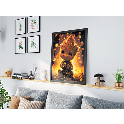 Картина по номерам "Малыш Грут" - 5 Картина по номерам "Малыш Грут" - 5