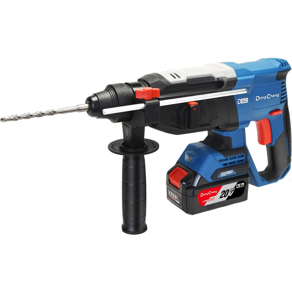 Аккумуляторный перфоратор DongCheng DCZC02-26 (TYPE EM), 20 В, 3.1 Дж, 2 АКБ, 4 Ач, З/У 2 А Аккумуляторный перфоратор DongCheng DCZC02-26 (TYPE EM), 20 В, 3.1 Дж, 2 АКБ, 4 Ач, З/У 2 А