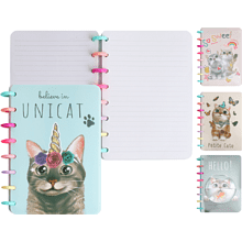 Книга записная "Funny cats", А5, 150х210 мм, 100 листов, в клетку, ассорти