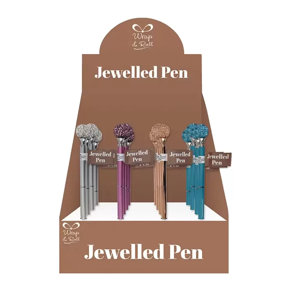 Ручка шариковая "Jewellery assortment", разноцветный, стерж. черный