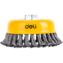 Щетка для УШМ Deli YS EDH-GSS125-E2, чашечная, проволочная, 125 мм