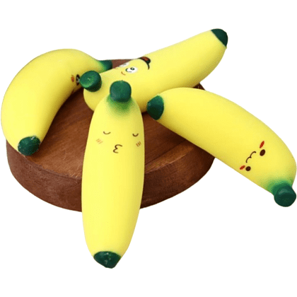 Антистресс "Squishy bead banana", желтый