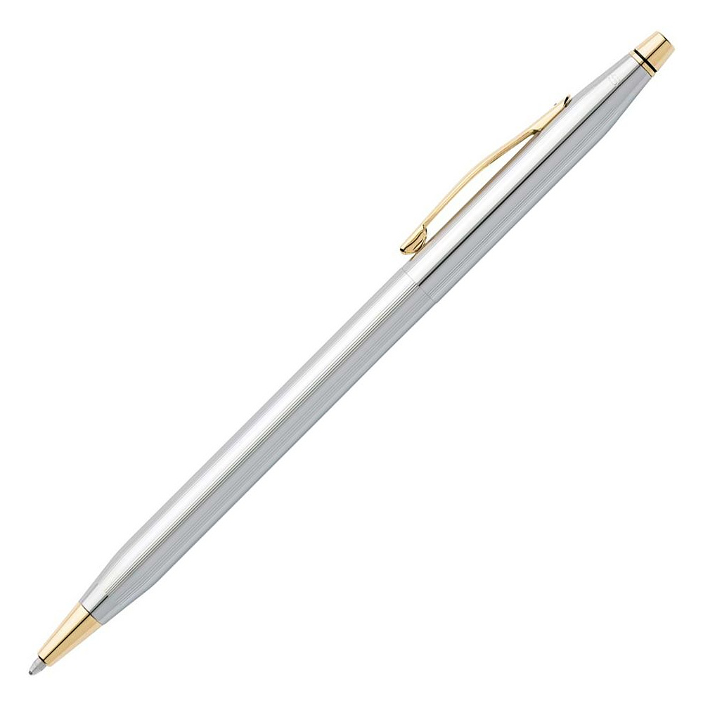 Ручка шариковая автоматическая "Cross Classic Century Medalist", 0.7 мм, серебристый, золотистый, стерж. черный - 2