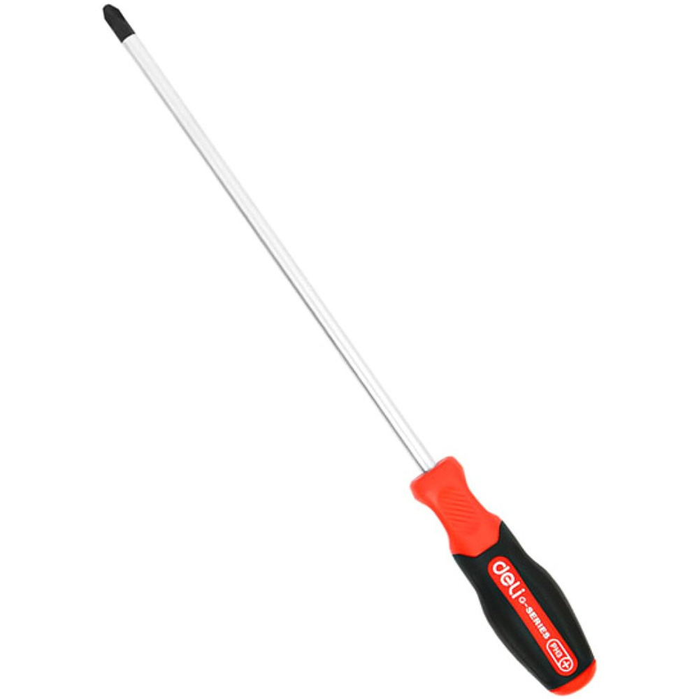 Отвертка Deli RS EDL3464, PH3х200 мм., черный, красный