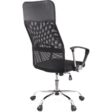 Кресло для руководителя EVERPROF "ULTRA", сетка, металл, черный.