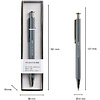 Ручка шариковая автоматическая Miquelrius "MR11910", 0.5 мм, серый, стерж. синий - 3