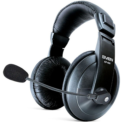 Наушники с микрофоном "Sven AP-860MV Black" Наушники с микрофоном "Sven AP-860MV Black"