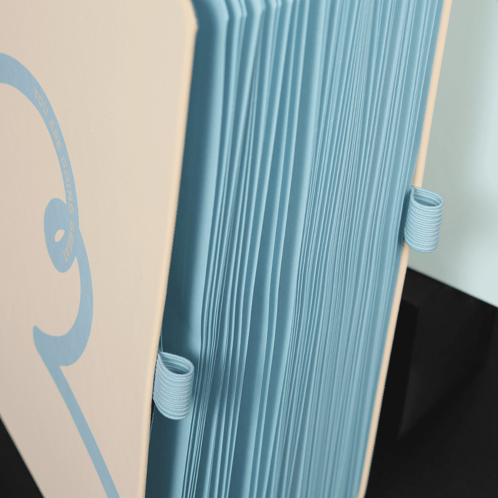 Блокнот "Doodle light blue paper", А5, 96 листов, оранжевый, срез голубой - 6