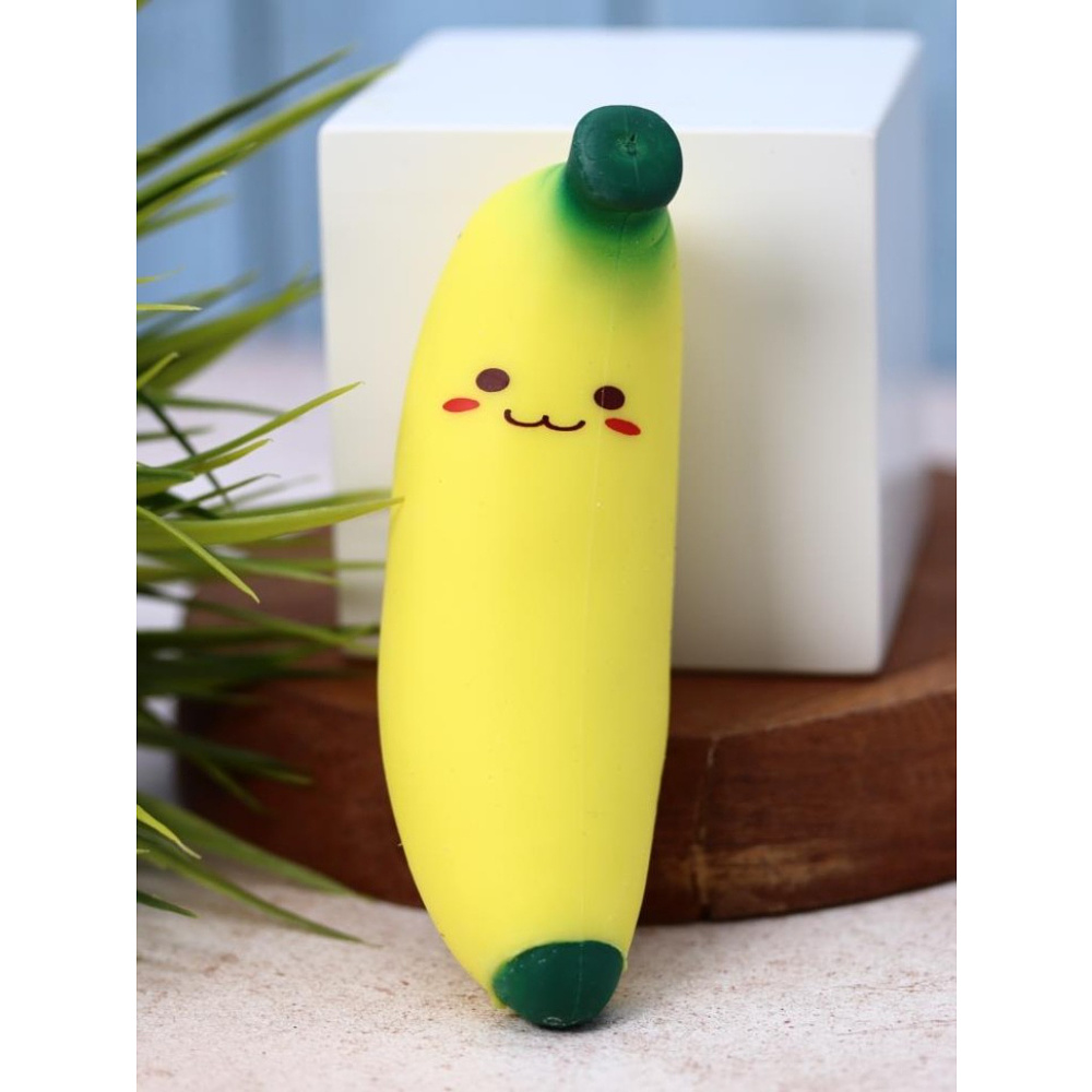 Антистресс "Squishy bead banana", желтый - 5