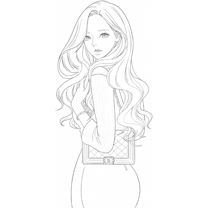 Раскраска "Истинная красота. Раскраска по вебтуну" - 5