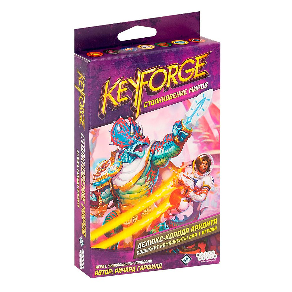 Игра настольная "KeyForge: Столкновение миров. Делюкс-колода архонта"