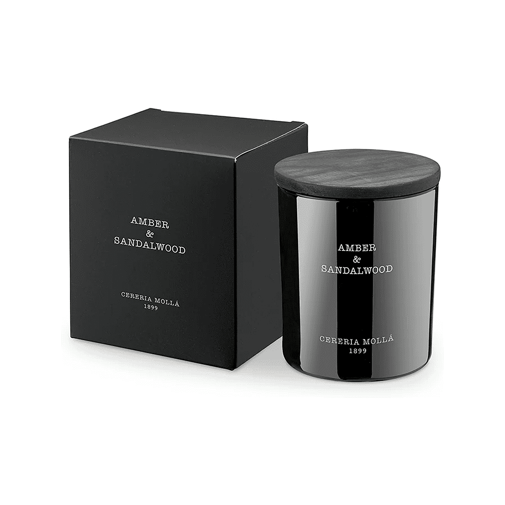 Свеча ароматическая CERERIA MOLLA "Amber & Sandalwood", 230 гр., подарочная упаковка