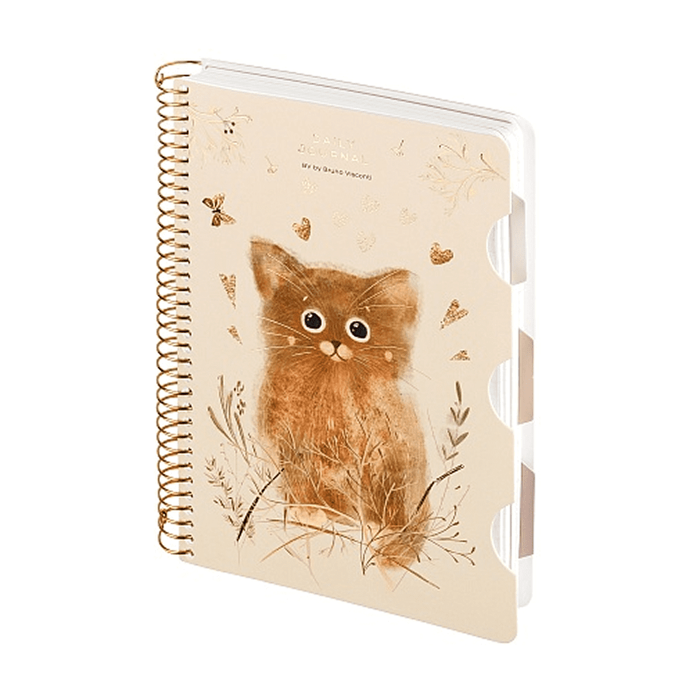 Книга записная "Love me", A5, 200 листов, клетка, линейка, точка, бежевый