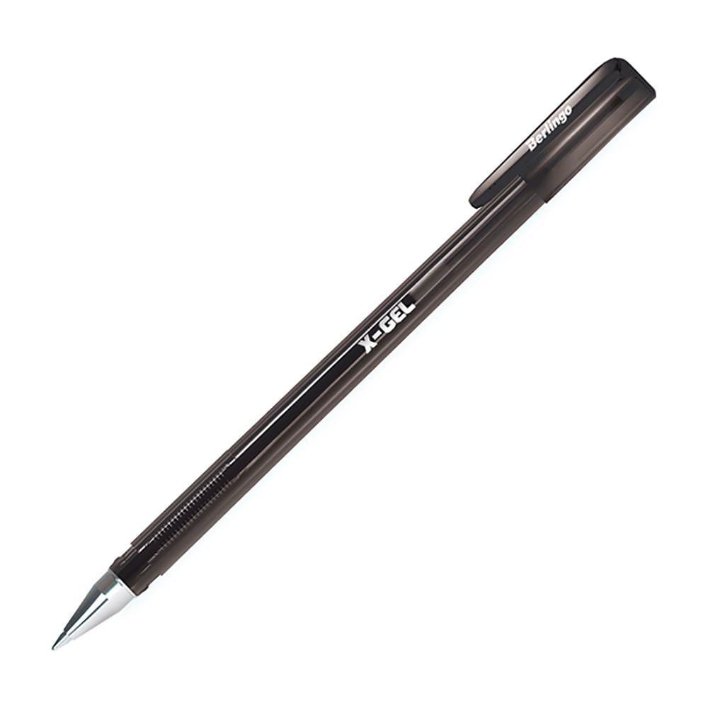 Ручка гелевая "X-Gel", 0,5 мм, черный, стерж. черный