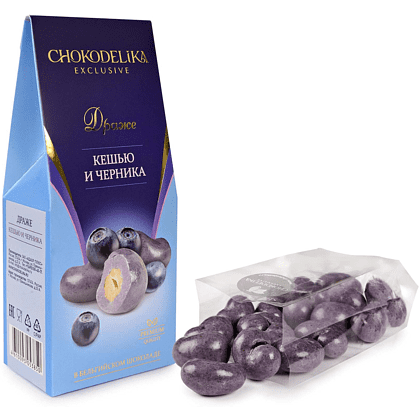 Драже "Кешью и черника", 100 гр., в коробке - 4