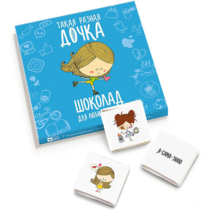 Шоколад молочный "Такая разная дочка", 60 гр