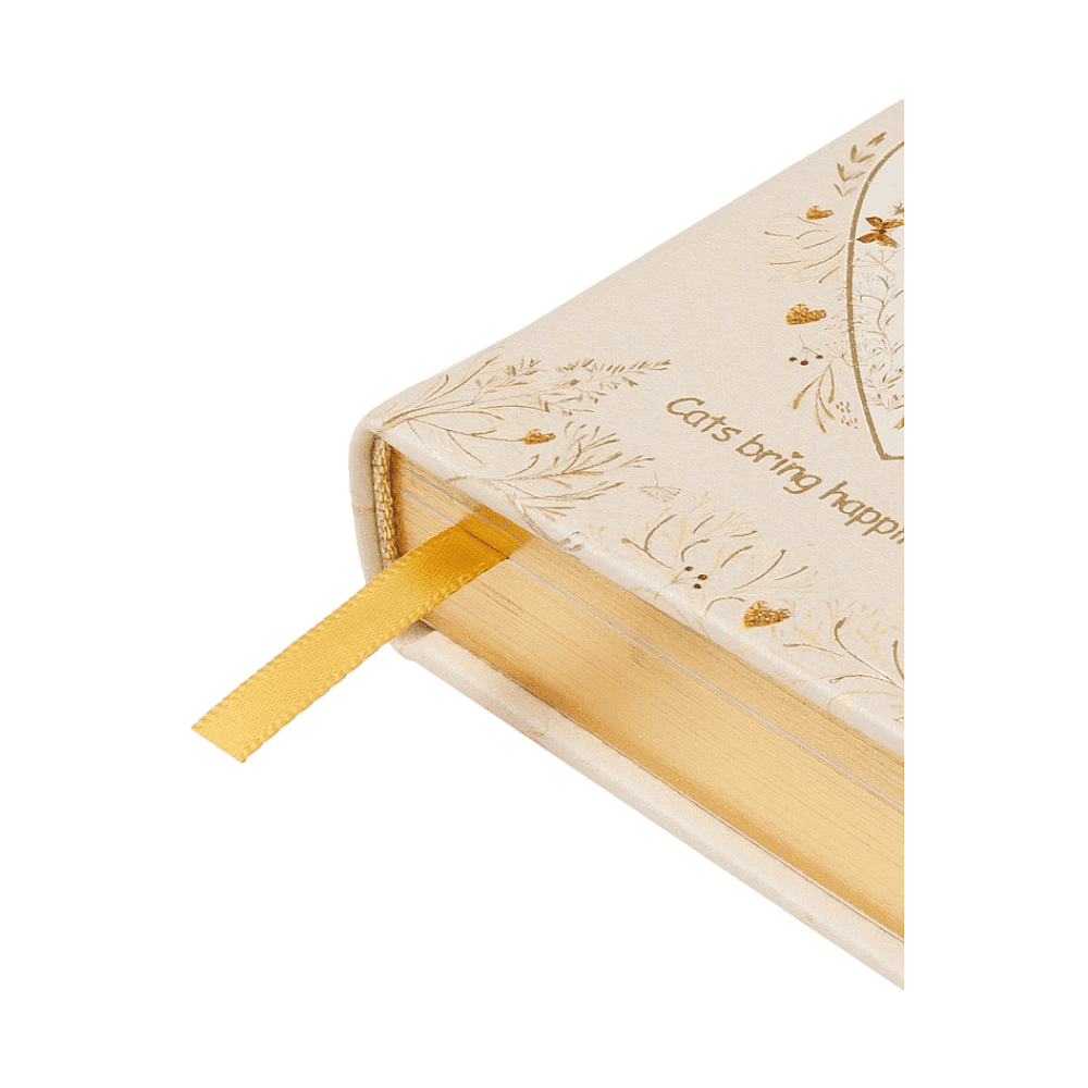 Ежедневник недатированный "Love me", А7, 416 страниц, бежевый, золотой - 3