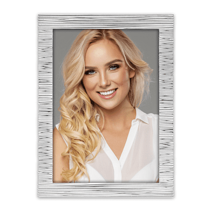 Фоторамка "DANZICA", 10х15 см, металл со стеклом, серебристый