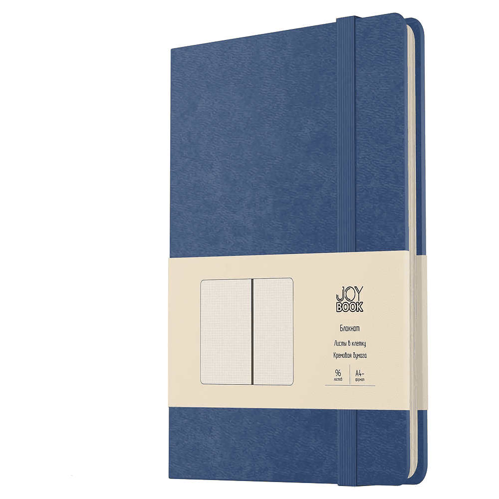 Блокнот "Joy Book. Спелая голубика", А4, 96 листов, клетка, синий