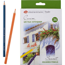 Набор цветных карандашей "Сонет", 36 цветов