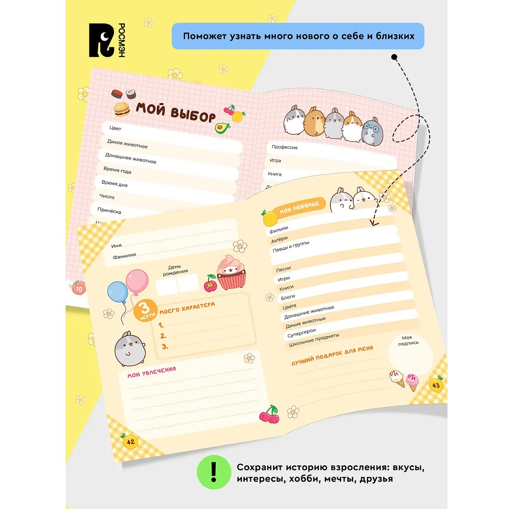 Дневник "Дневник с анкетами. Дружба. Моланг" - 4