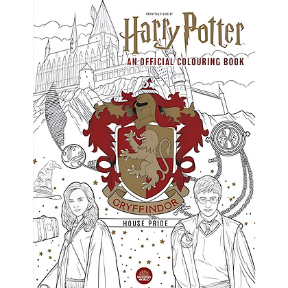 Раскраска "Colouring Book. Harry Potter: Gryffindor House Pride", (английский язык)