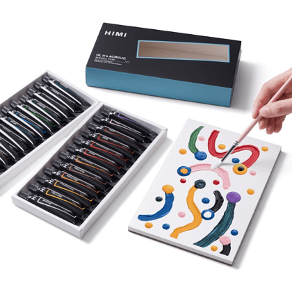 Краски акриловые "Himi.New vision", 24 цвета, тубы - 3