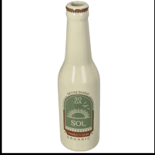 Ваза "Soda Bottle Palma Fine", фаянс, слоновая кость