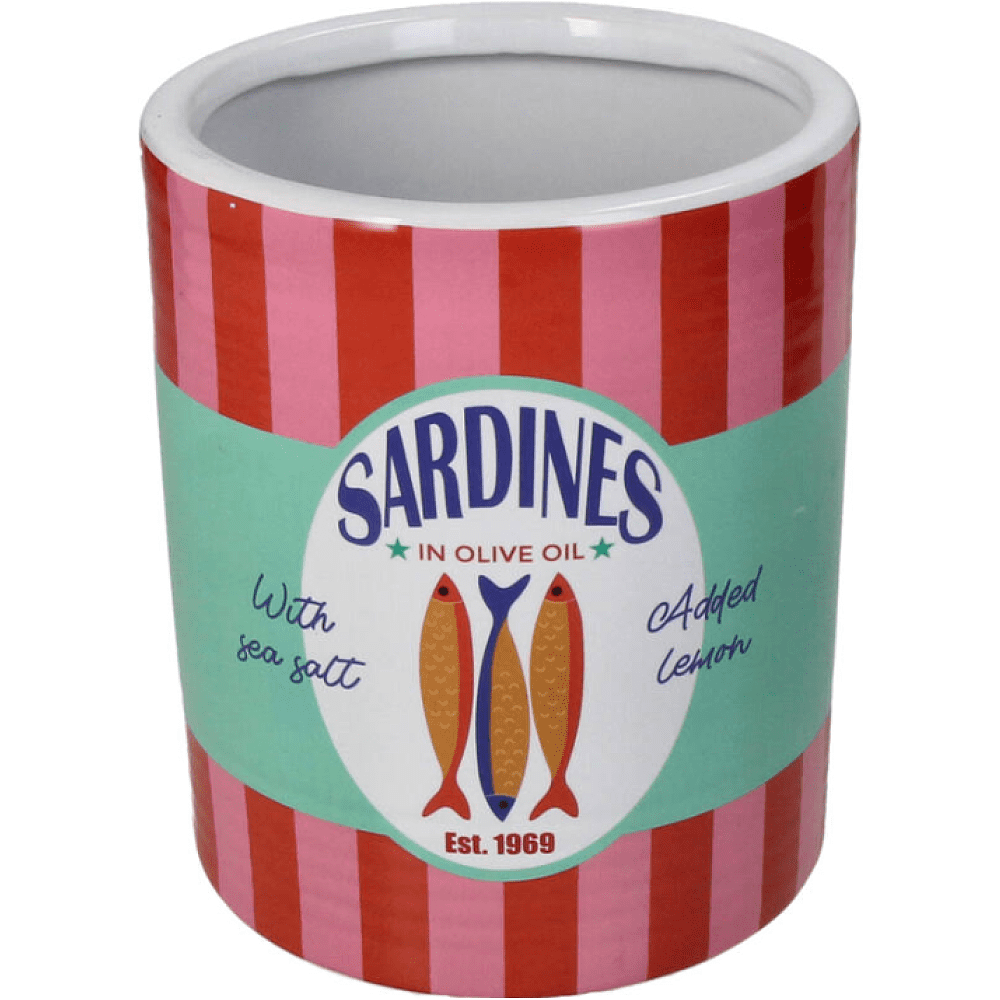 Кашпо "Sardines", фаянс, разноцветный