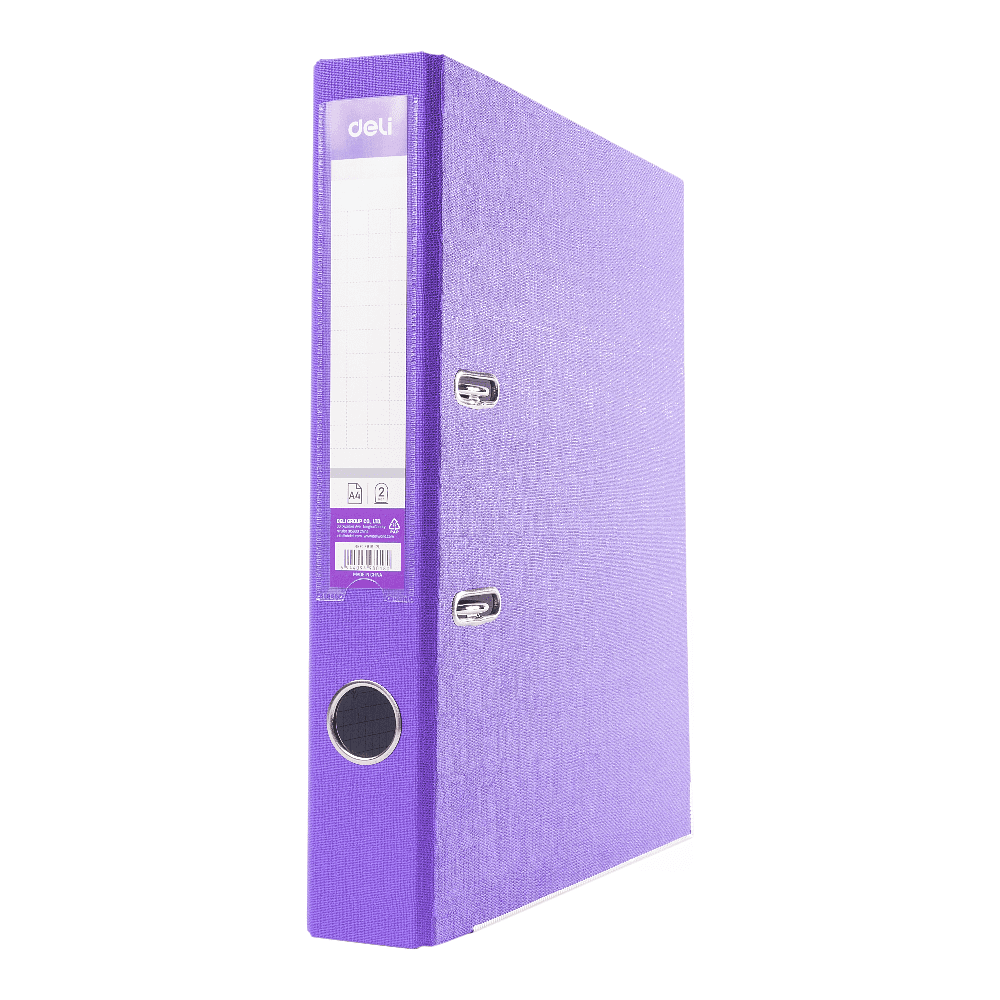 Папка-регистратор "Deli", А4, 50 мм, фиолетовый