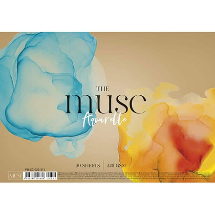 Блок-склейка бумаги для акварели "The muse aquarelle", A4, 220 г/м2, 20 листов - 3