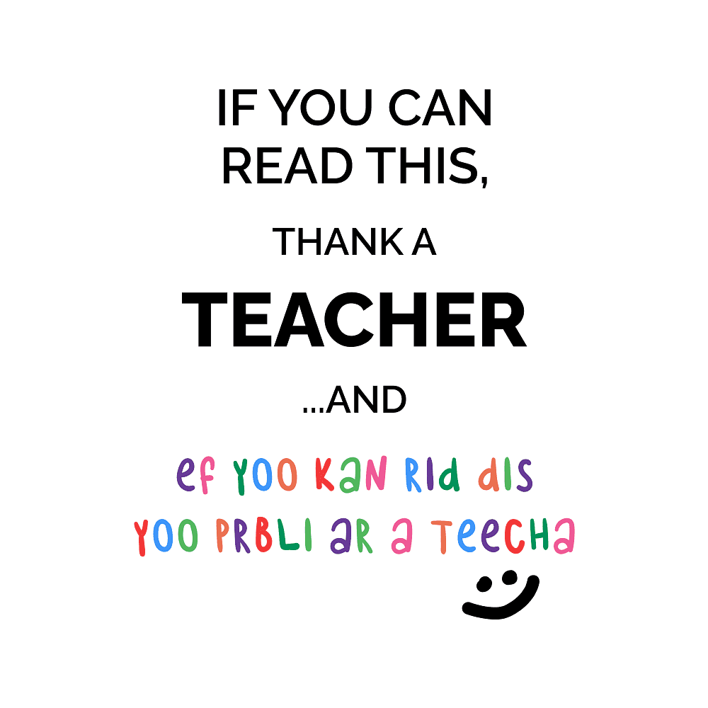 Кружка "If you can read this, Thank a teacher", керамика, 450 мл, белый, желтый - 2