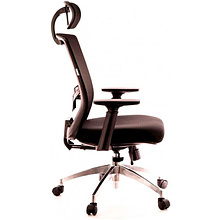 Кресло для руководителя EVERPROF "Polo", ткань, сетка, металл, черный