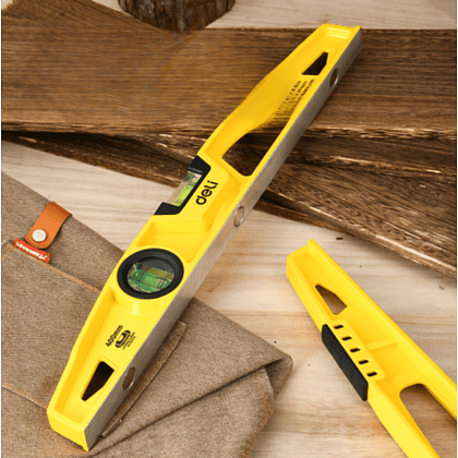 Уровень строительный  Deli YS EDL290400Q, литой, 400 мм, с двойным обзором, пузырьковый - 2